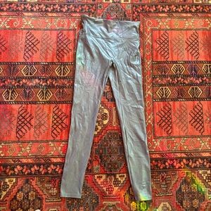 SPANX Faux Leather Gray Leggings
